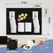 Deli Magnetic Blackboard Dry Erase Board, 36" x 24" Wall Mounted Black Board with Aluminium Frame for School and Home